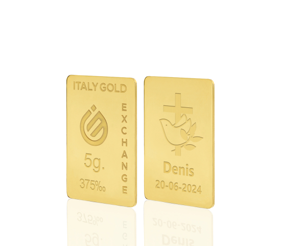 Sztabka Złota w prezencie na Birzmowanie 9Kt 5gr IGE GOLD