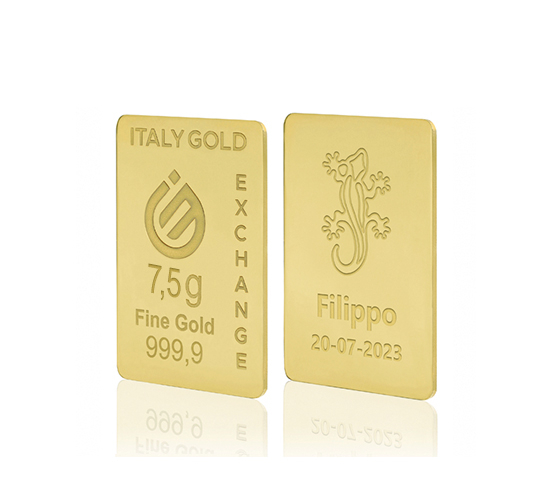 Sztabka Złota Salamandra szczęścia 24kt 7,5gr IGE GOLD