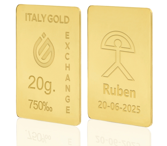 Lingot Or Indalo porte-bonheur 18 ct de 20 g.  IGE GOLD