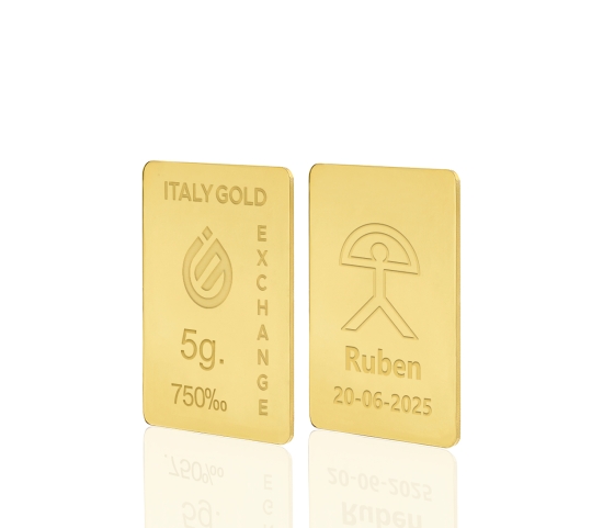 Sztabka Złota Indalo szczęścia 18kt 5gr IGE GOLD