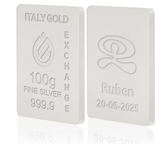 Lingot Argent Pur 100 g. Indalo porte-bonheur IGE GOLD
