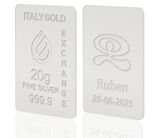 Lingot Argent Pur 20 g. Indalo porte-bonheur IGE GOLD