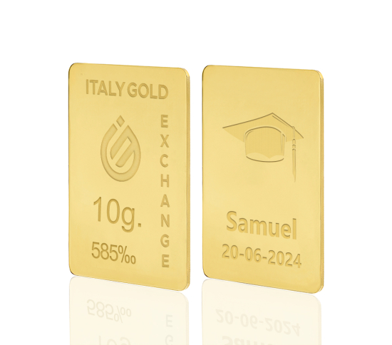 Sztabka Złota w prezencie na Doktorat 14Kt 10gr IGE GOLD