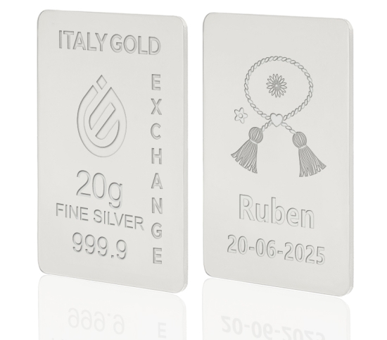 Silver ingot Good Luck Charms - Mărțișor - 20gr IGE GOLD