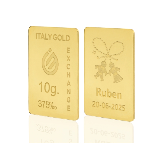 Lingot Or Mărțișor  porte-bonheur 9 ct de 10 g.  IGE GOLD