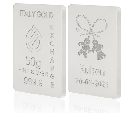 Silver ingot Good Luck Charms - Mărțișor - 50gr IGE GOLD