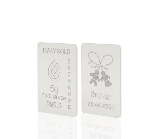 Lingou de Argint Pur Mărțișor amulet norocos 5 g. IGE GOLD