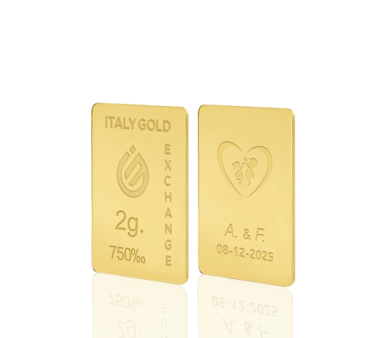 Sztabka Złota w prezencie na Ślub 18Kt 2gr IGE GOLD