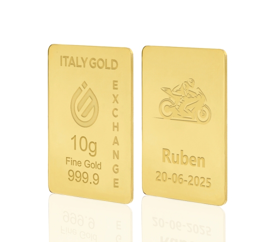 Lingotto Oro 24Kt da 10 gr. sport moto IGE GOLD