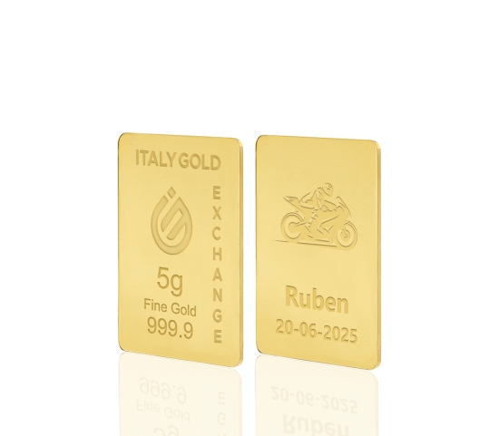Lingotto Oro 24Kt da 5 gr. sport moto IGE GOLD