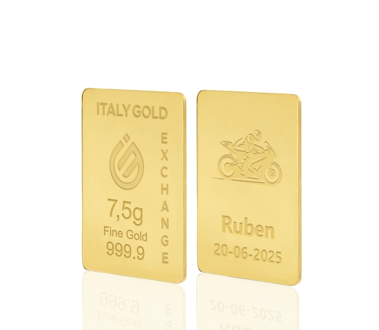 Lingotto Oro 24Kt da 7,5 gr. sport moto IGE GOLD