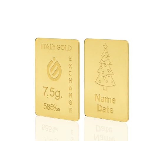 Lingou de Aur cadou Crăciun 14Kt da 7,5 gr.  IGE GOLD