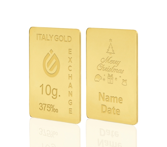Gold ingot for Christmas - 9Kt - 10gr IGE GOLD
