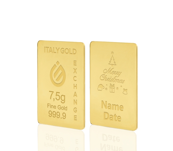 Sztabka Złota w prezencie na Boże Narodzenie  24Kt7, 5gr IGE GOLD