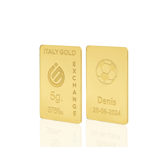 Sztabka Złota sport piłka nożna 9kt 5gr IGE GOLD