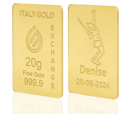 Lingou de Aur sport tenis 24 K de 20 g. IGE GOLD