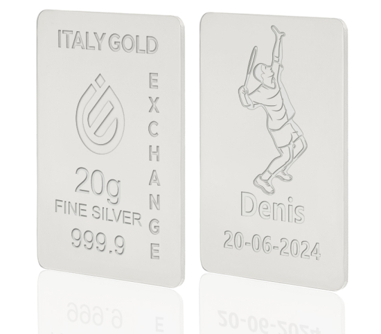 Reiner Silberbarren von 20 g IGE GOLD