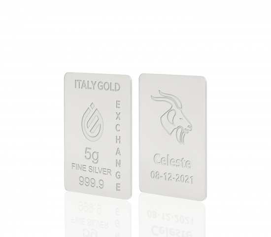 Silver ingots Star Signs - Capricorn - 5gr IGE GOLD