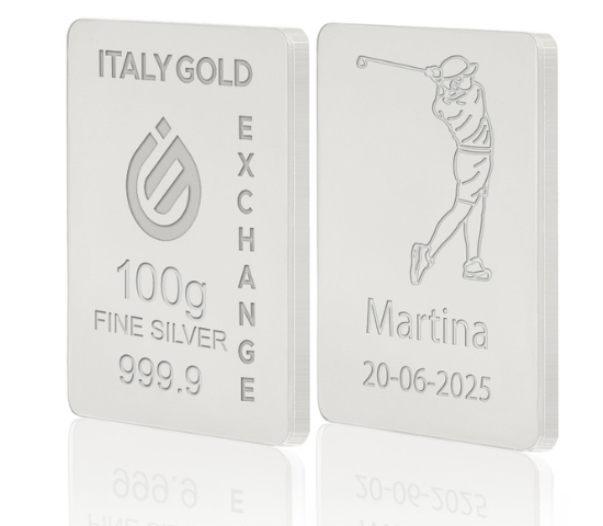 Reines Sport Silberbarren aus 100 g IGE GOLD