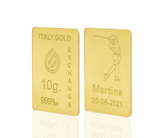 24 Karat Sport Golf Goldbarren aus 10 g IGE GOLD