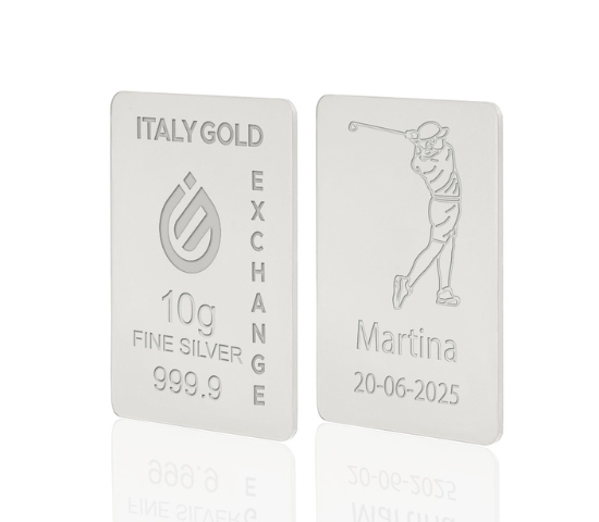 Reines Sport Silberbarren aus 10 g IGE GOLD