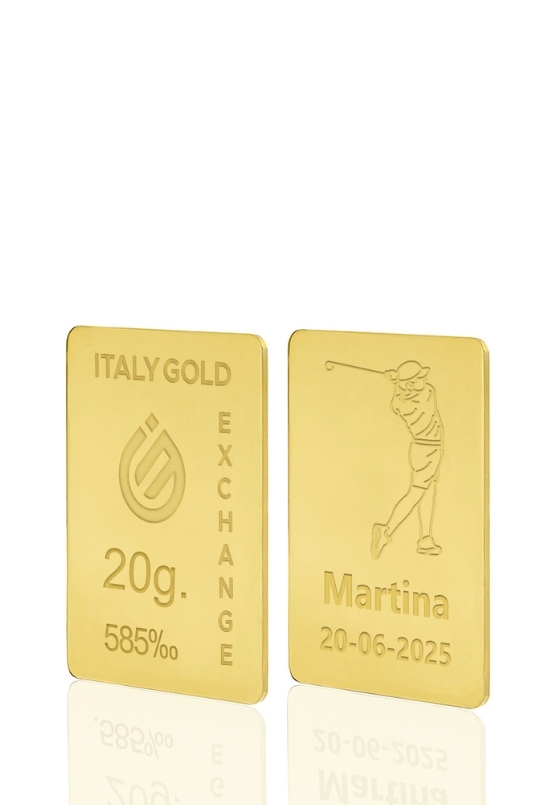 14 Karat Sport Golf Goldbarren aus 20 g IGE GOLD