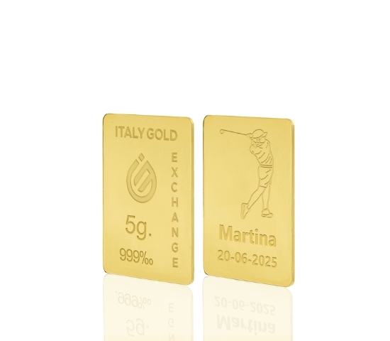 24 Karat Sport Golf Goldbarren aus 5 g IGE GOLD