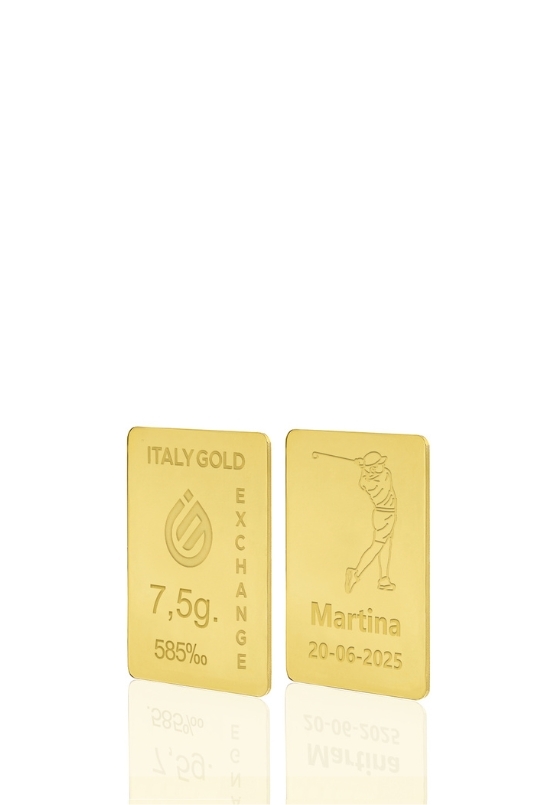 14 Karat Sport Golf Goldbarren aus 7,5 g IGE GOLD