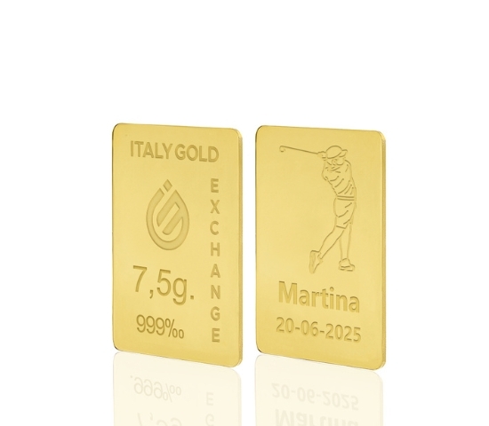 24 Karat Sport Golf Goldbarren aus 7,5 g IGE GOLD
