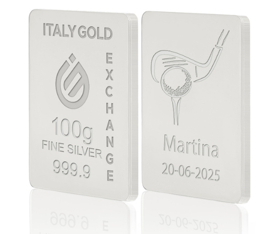 Reines Sport Silberbarren aus 100 g IGE GOLD