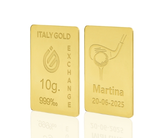 24 Karat Sport Golf Goldbarren aus 10 g IGE GOLD