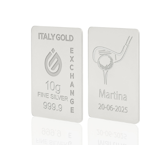 Reines Sport Silberbarren aus 10 g IGE GOLD