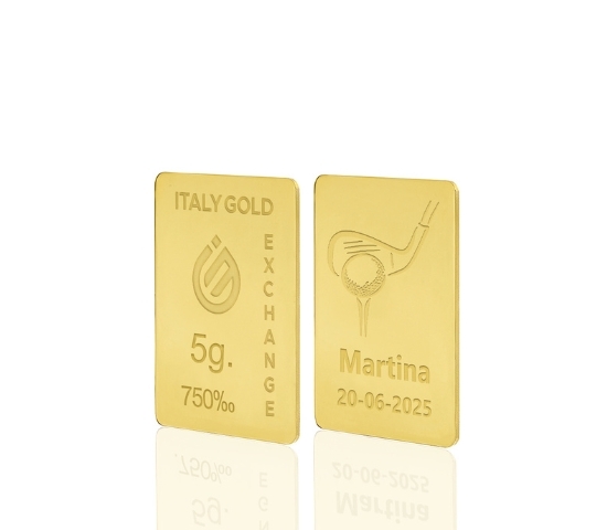 Lingote de Oro deporte sport 18 Kt de 5g. IGE GOLD