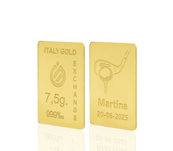 24 Karat Sport Golf Goldbarren aus 7,5 g IGE GOLD