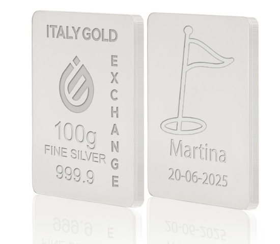 Lingou de Argint Pur sport golf 100 g. IGE GOLD