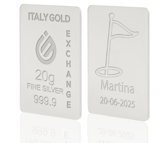 Lingou de Argint Pur sport golf 20 g. IGE GOLD