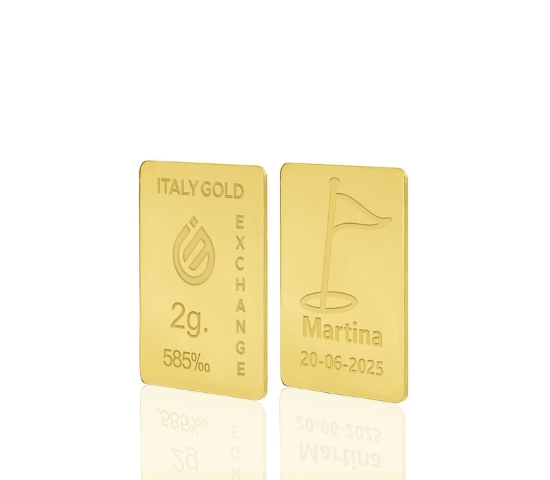 14 Karat Goldbarren von 2 g IGE GOLD