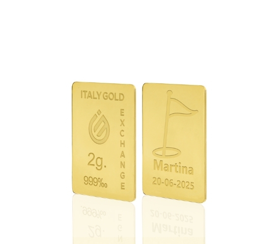 Lingou de Aur sport Golf 24 K de 2 g IGE GOLD