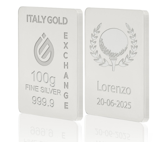 Reines Sport Silberbarren aus 100 g IGE GOLD