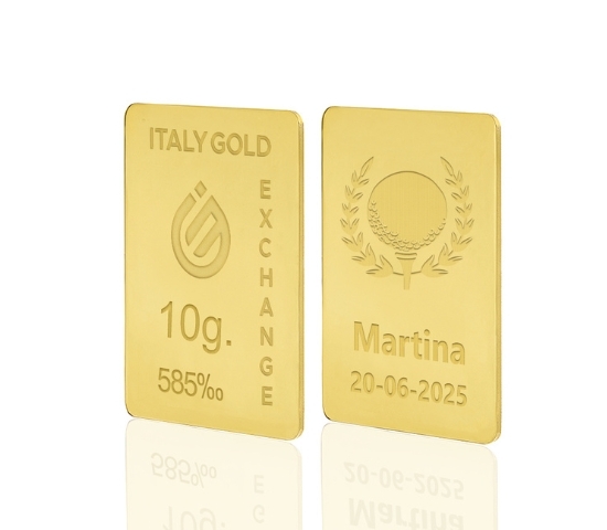 Sztabka złota sport  golf 14Kt 10 gr IGE GOLD