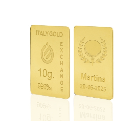 24 Karat Sport Golf Goldbarren aus 10 g IGE GOLD
