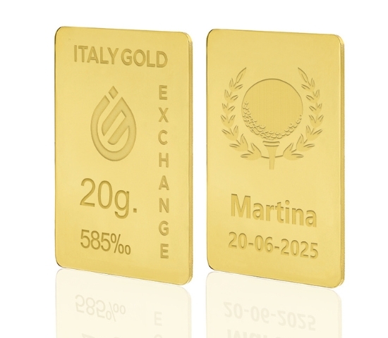 14 Karat Sport Golf Goldbarren aus 20 g IGE GOLD
