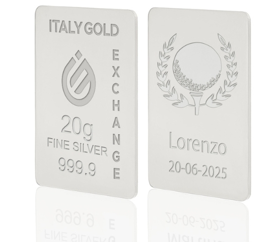 Reines Sport Silberbarren aus 20 g IGE GOLD