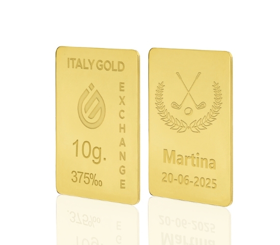 9 Karat Sport Golf Goldbarren aus 10 g IGE GOLD