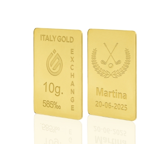 14 Karat Sport Golf Goldbarren aus 10 g IGE GOLD