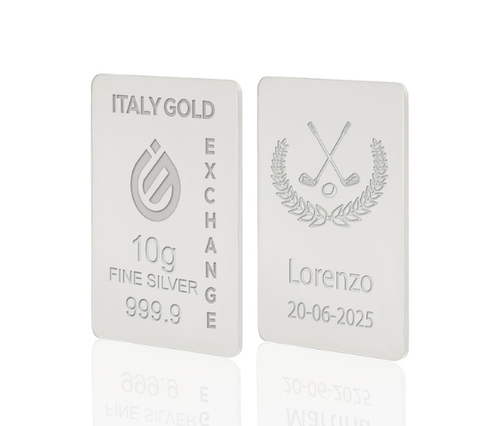 Reines Sport Silberbarren aus 10 g IGE GOLD