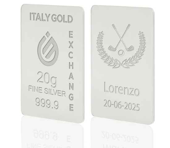 Reines Sport Silberbarren aus 20 g IGE GOLD