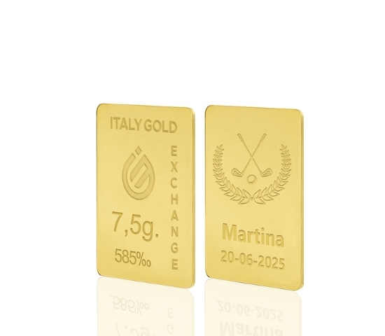 14 Karat Sport Golf Goldbarren aus 7,5 g IGE GOLD