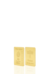 Lingote de oro de 24 quilates de 2 g. - idea de regalo Sport - IGE Gold