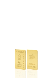 Lingotto Oro 24Kt da 2 gr. sport moto - Idea Regalo Sport - IGE Gold